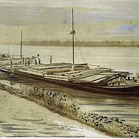 1906Rheindorf-Hafen-Holzschiff